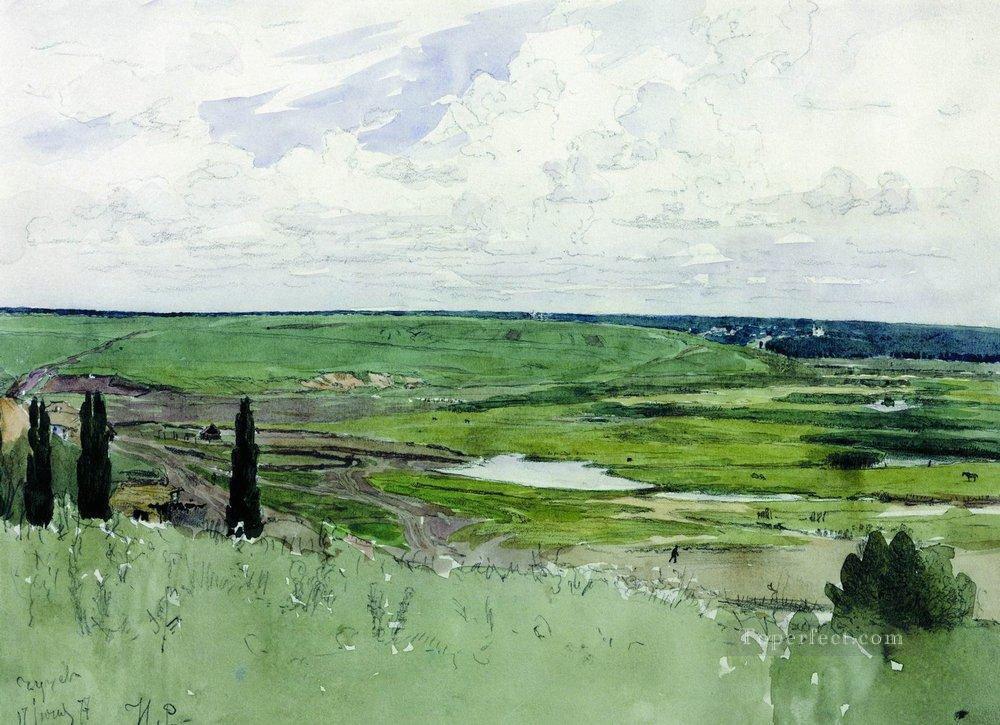 landscape near chuguevo Ilya Repin Oil Paintings
